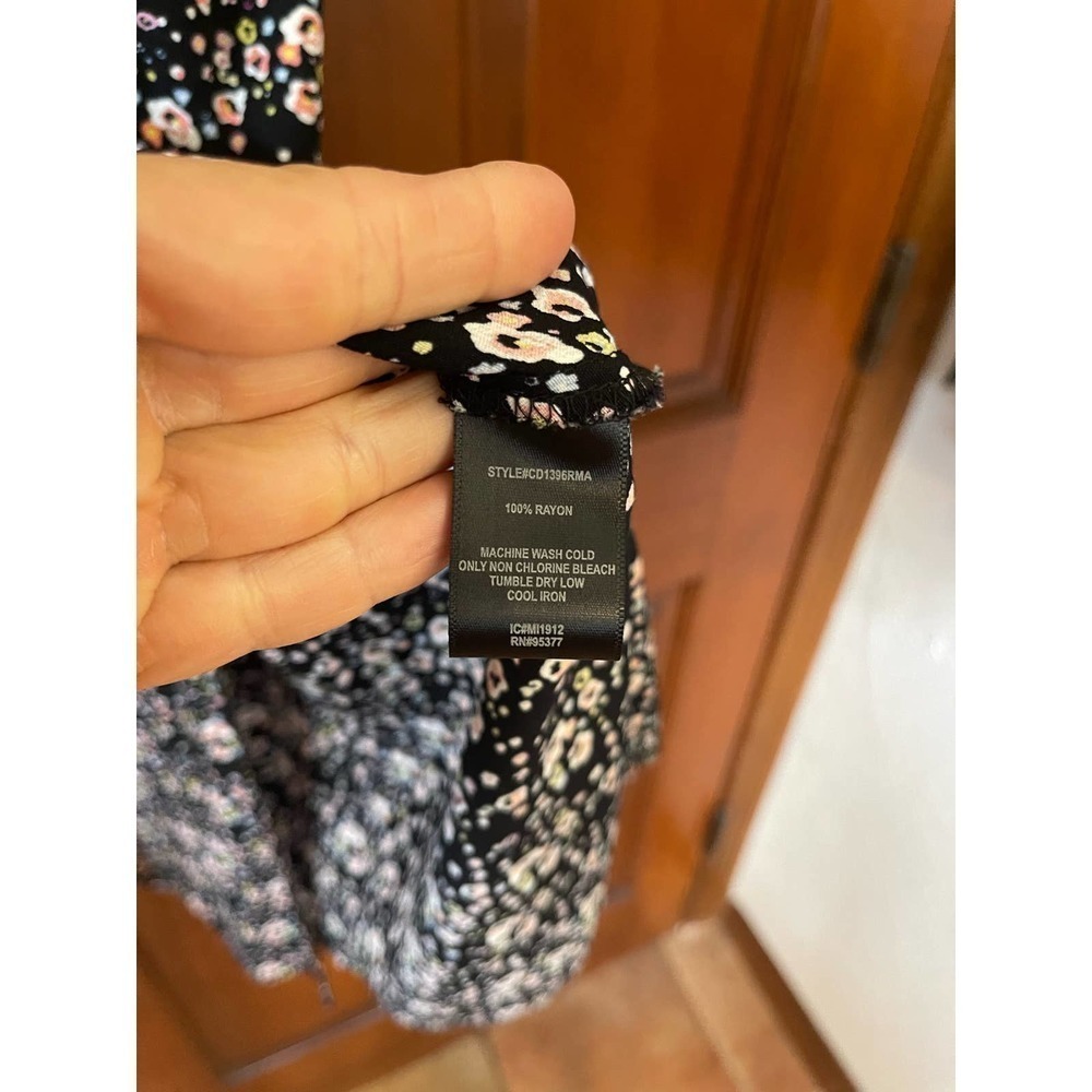 Sanctuary Women's Lindsey Floral Smocked MIDI Dress Black Size 2 - Picture 5 of 8